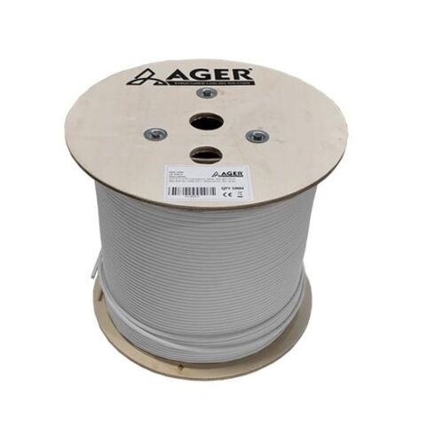 AGER CAT6 Utp 23AWG Gri 500m Makara Saf Bakır Kablo 0.50mm AC-600-5
