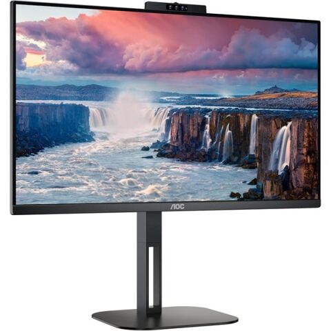 AOC 23.8'' IPS 24V5CW/BK 1MS 75Hz HDMI-DP-USB-C Pivot Video Konferans Monitör Outlet (Kutu Açık)