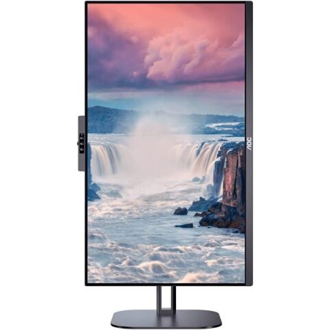 AOC 23.8'' IPS 24V5CW/BK 1MS 75Hz HDMI-DP-USB-C Pivot Video Konferans Monitör Outlet (Kutu Açık)