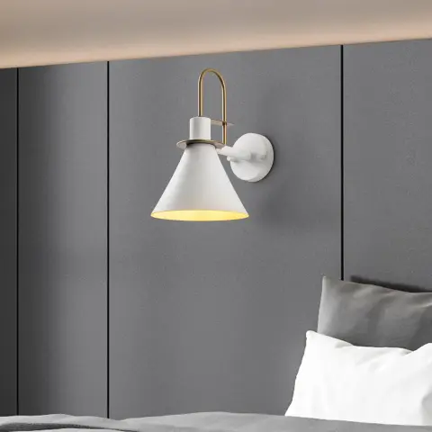 Beyaz Arco Modern Metal Duvar Aplik PER-15041