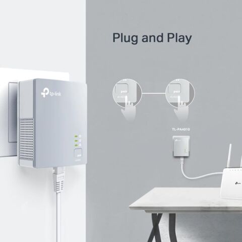 <![CDATA[TP-LINK TL-PA4010KIT 500mbps AV600 EV Ofis Tipi PowerLine Ağ Adaptörü 2-li paket]]>
