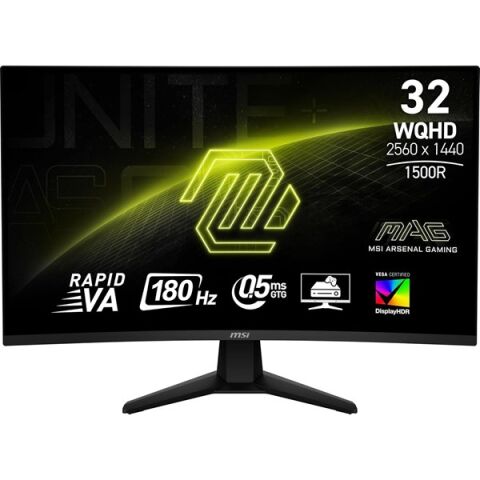 MSI 31.5'' VA MAG 32CQ6F 1MS 180HZ HDMI-DP KAVISLI GAMING MONİTÖR 2560X1440
