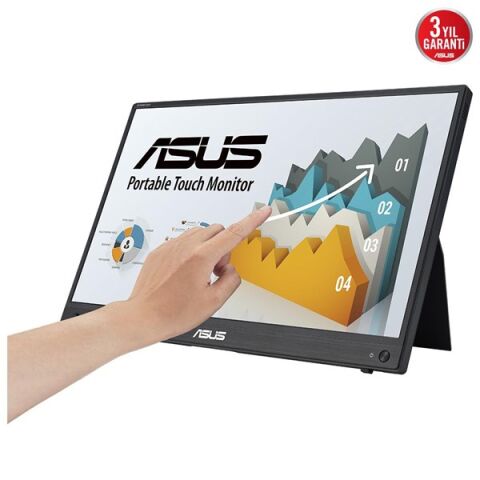 ASUS 16'' DOKUNMATIK ZENSCREEN MB16AMTR 5MS 60HZ mHDMI-USBC BATARYALI TAŞINABİLİR MONİTÖR