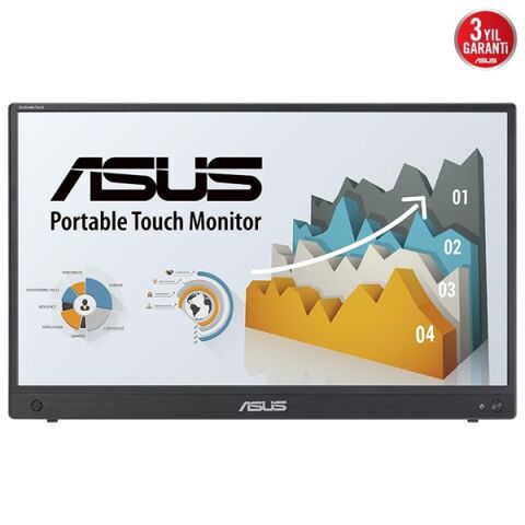 ASUS 16'' DOKUNMATIK ZENSCREEN MB16AMTR 5MS 60HZ mHDMI-USBC BATARYALI TAŞINABİLİR MONİTÖR