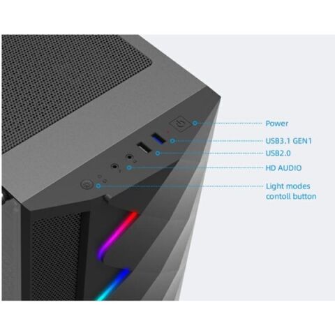EXPER XCELLERATOR XC216 D1 CORE i5 13400F-16GB RAM-512MB NVME-8GB RTX4060-W11 PRO GAMING PC