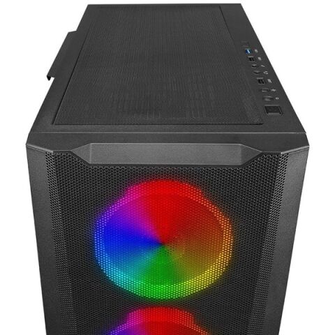 POWERBOOST VK-W001B 4-ARGB FANLI GAMING MID-TOWER PC KASASI  360MM SIVI SOĞUTMA DESTEĞİ