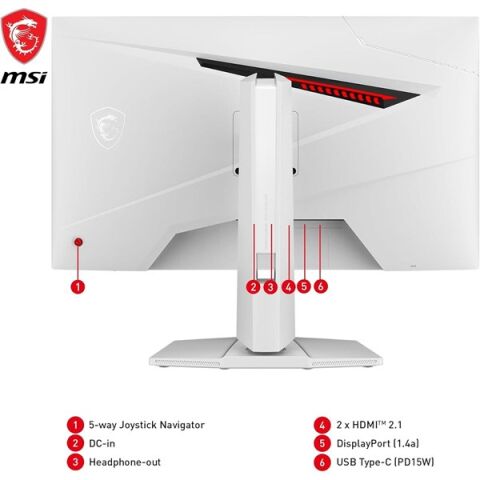 MSI 27'' FLAT RAPID IPS MAG 274URFW 1MS 160HZ HDMI-DP GAMING MONİTÖR 3840X2160
