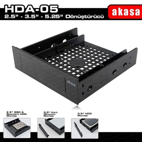AKASA AK-HDA-05 2.5'' & 3.5'' Harddisk Çevirici (SSD ve Notebook Harddiskleri)