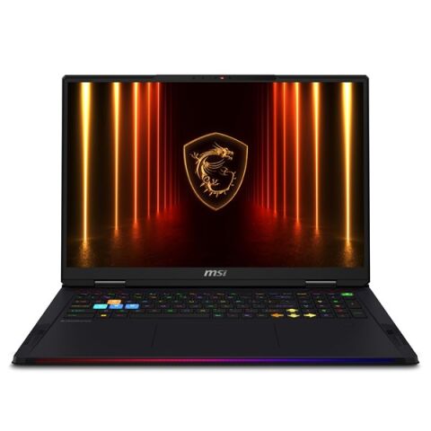 MSI 18'' UHD RAIDER A18 Hx A9WIG-092TR RYZEN 9 9955HX3D-64GB DDR5 RAM-16GB RTX5080-2TB NVME-W11H 120HZ