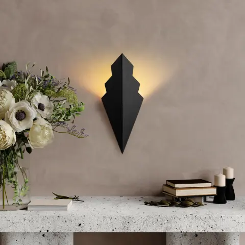 Siyah Arrow Rustik Metal Duvar Aplik PER-15172