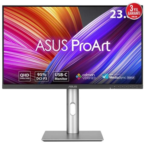 ASUS 23.8'' IPS PROART PA24ACRV 5MS 75HZ HDMI-DP USBC PIVOT GRAFİK TASARIM MONİTÖRÜ 2560X1440