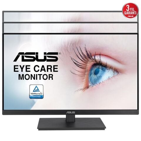 ASUS 27'' IPS VA27EQSB 5MS 75HZ HDMI-DP PIVOT EV OFİS MONİTÖRÜ 1920X1080