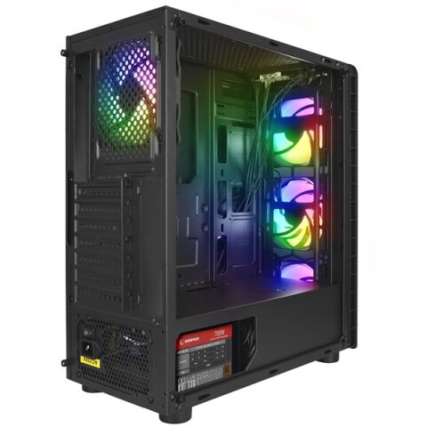 RAMPAGE 700W 80+ REDSKY GAMING MID-TOWER PC KASASI