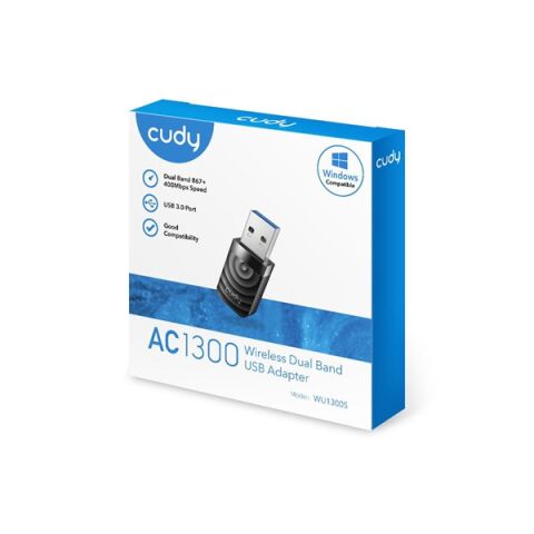 <![CDATA[CUDY WU1300S AC1300 USB Kablosuz Adaptör]]>
