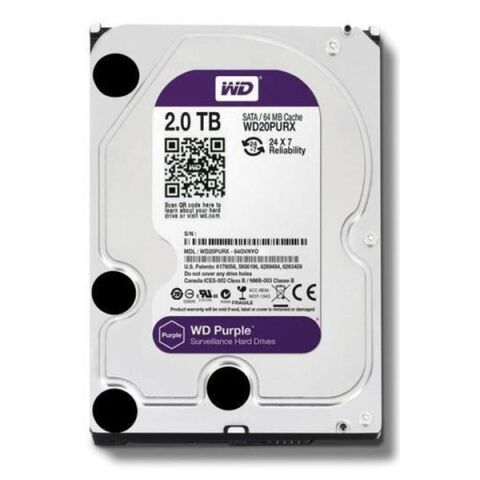 WD 3.5'' 2TB PURPLE WD20PURX 5400 RPM 64MB SATA-3 Güvenlik Diski
