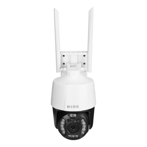S-link SL-PTZ02 3MP 3.6 Lens PTZ Dome Hareket Algılamalı TF Card Dual Band Wifi IP Kamera Tuya