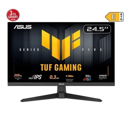 ASUS 24.5'' FAST IPS TUF GAMING VG259Q5A 0.3MS 200Hz HDMI-DP Gaming Monitör (1920 X 1080)