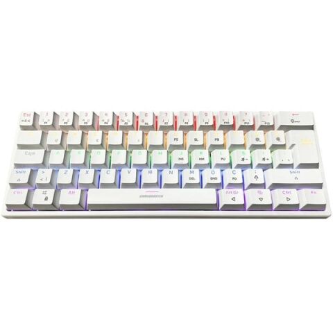 GameBooster GB-G11 GHOST Rainbow Aydınlatmalı Beyaz Mekanik Klavye