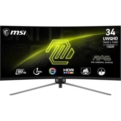 MSI 34'' VA MAG 345CQR 1MS 180HZ HDMI-DP KAVISLI GAMING MONİTÖR 3440X1440