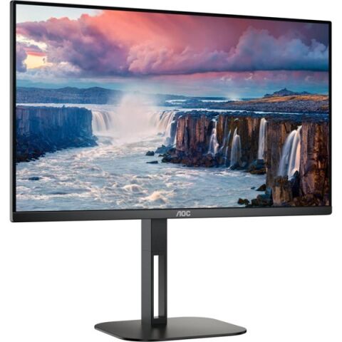 AOC 23.8'' IPS 24V5C/BK 1MS 75Hz HDMI-DP-USB-C Pivot EV Ofis Tipi Monitör