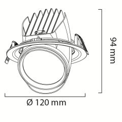 Goya Gy 3033-22 20 Watt COB Ledli Mağaza Armatür