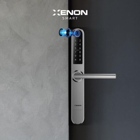 XENON SMART X8057 Akıllı Kapı Kilidi Parmak İzi Şifre Girişli Gümüş