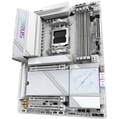 GIGABYTE X870E X870E AORUS PRO ICE WIFI7 DDR5 HDMI-DP TYPEC PCIE 5.0 AM5 ATX BEYAZ
