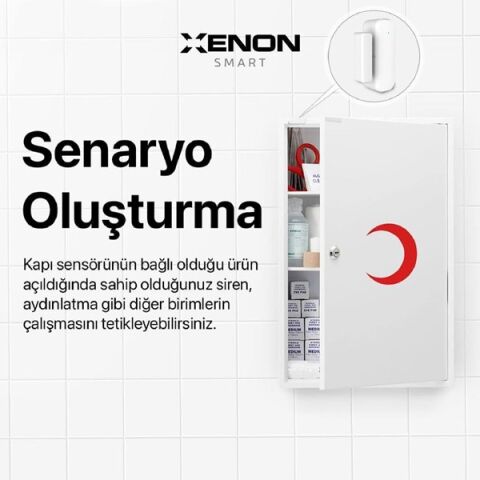 <![CDATA[XENON SMART X7502 Akıllı Kapı ve Pencere Sensörü Wi-Fi Bluetooth Destekli]]>