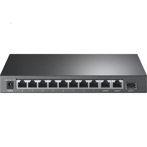 TP-LINK 8port TL-SL1311P 10/100 1-SFP 65W Full PoE Yönetilemez Switch
