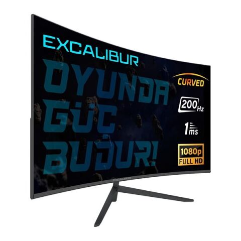 EXCALIBUR 27'' VA E27FHD-G 1MS 200Hz HDMI-DP Kavisli Gaming Monitör (1920 X 1080)
