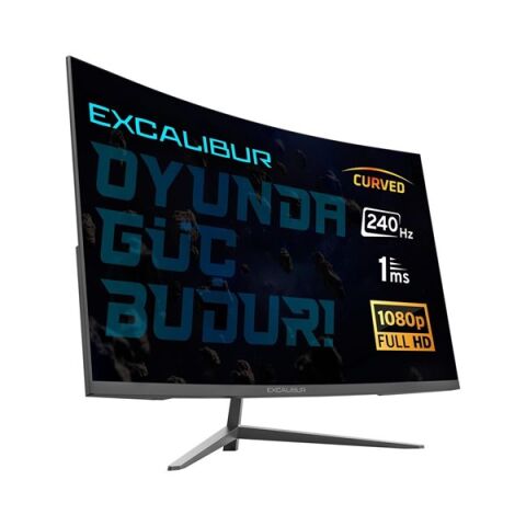 EXCALIBUR 31.5'' VA E315FHD-G 1MS 240hz HDMI-DP Kavisli Gaming Monitör (1920 X 1080)