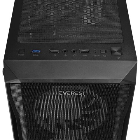 EVEREST 600W X-RACER 4X-FANLI GAMING MID-TOWER PC KASASI