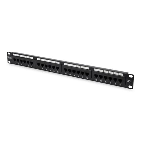 DIGITUS 1U 24port Cat6 Utp Bakır Patch Panel DN-91624U