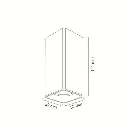 Goya Gy 1862-8 2x8 Watt Sıva Üstü SMD Ledli Armatür Beyaz - 2700K - Sarı