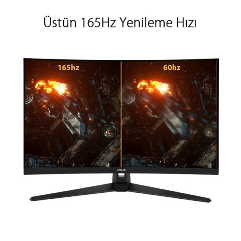 ASUS 31.5'' VA TUF GAMING VG32VQ1BR 1MS 165Hz HDMI-DP Kavisli Gaming Monitör (2560 X 1440) Outlet (Kutu Açık)