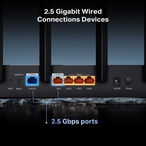 TP-LINK ARCHER BE400 WIFI7 BE6500 DUAL BAND ROUTER