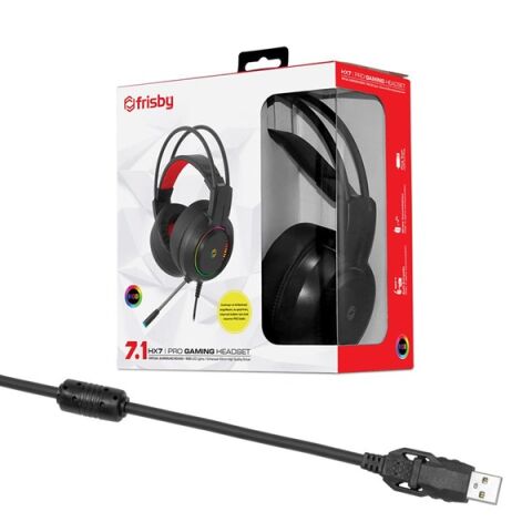 FRISBY FHP-G1520B 7.1 Surround USB Led Aydınlatma Siyah Gaming Mikrofonlu Kulaklık