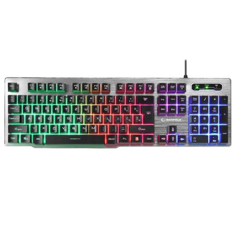 RAMPAGE KB-R78 Grey/Black USB Rainbow Backlight LC Layout Gaming Klavye
