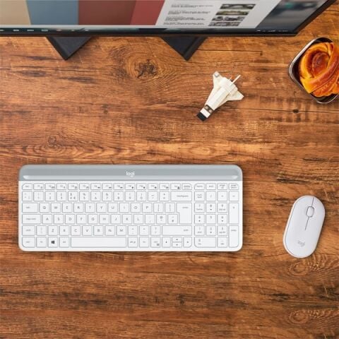 LOGITECH MK470 Kablosuz Q Trk Beyaz Multimedya Klavye - Mouse Set 920-009436