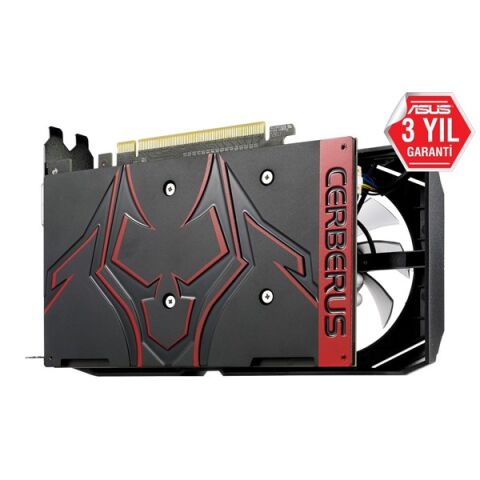 ASUS 4GB CERBERUS GTX1050Ti-A4G GDDR5 128bit HDMI DVI DP PCIe 16X v3.0