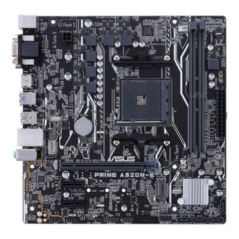 ASUS PRIME A320M-E DDR4 M2 PCIe NVME HDMI DVI PCIe 16X v3.0 AM4 mATX