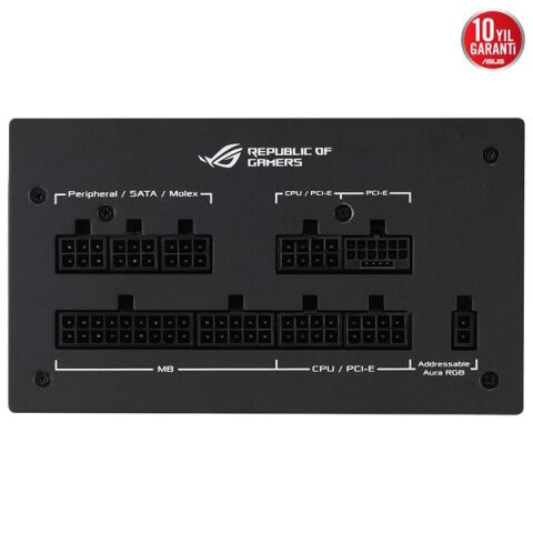 ASUS 850W 80+ GOLD ROG STRIX AURA 850G TAM MODÜLER POWER SUPPLY