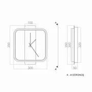 Led Aplik PLA74144 Saat 4Gen Duvar Aplik
