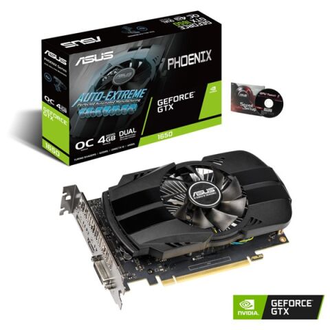 ASUS GTX1650 4GB PH-GTX1650-O4G GDDR5 128bit HDMI DVI DP PCIe 16X v3.0