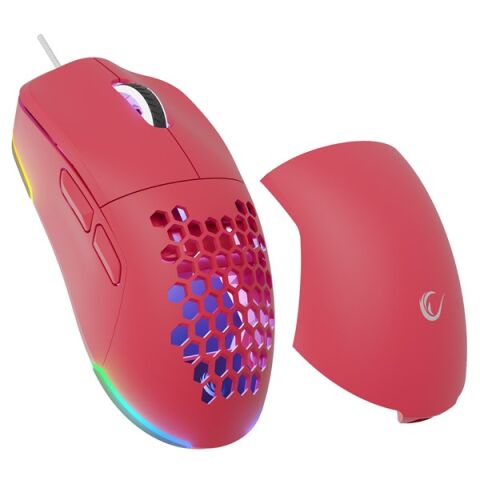 RAMPAGE BLINK Pembe 7 Makro Tuşlu RGB 12800 DPI Gaming Oyuncu Mouse