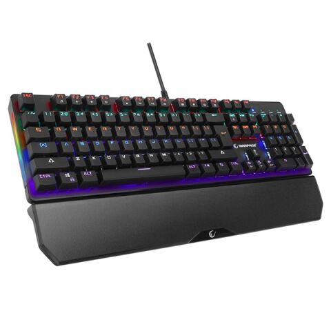 RAMPAGE KB-R86 UMBRA Siyah USB Rainbow Aydınlatmalı Red Switch US Layout English Mekanik Gaming Oyuncu Klavye