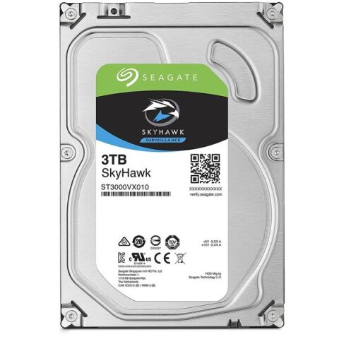 SEAGATE 3.5'' 3TB SKYHAWK ST3000VX009 5900 RPM 256MB SATA-3 Güvenlik Diski
