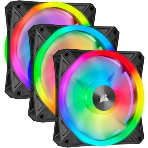 CORSAIR QL120-3 CO-9050098-Ww 12CM RGB KASA FANI+KONTROL ÜNİTESİ 3-lü paket