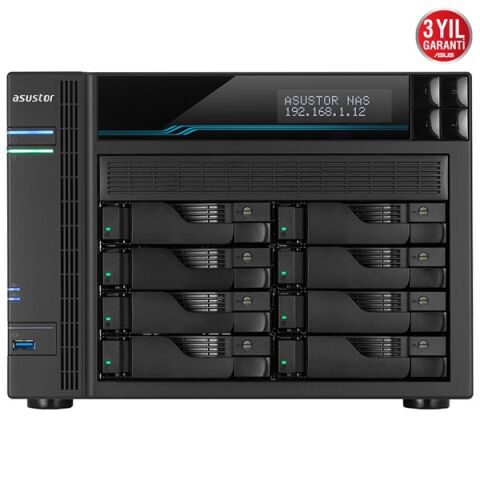 <![CDATA[ASUSTOR AS6508T ATOM QC- 8 GB RAM- 8-diskli Nas Server (Disksiz)	]]>