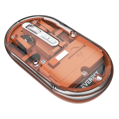 EVEREST SM-BT29 Glassy Turuncu Transparan 2in1 Bluetooth ve 2.4GHz Kablosuz Mouse